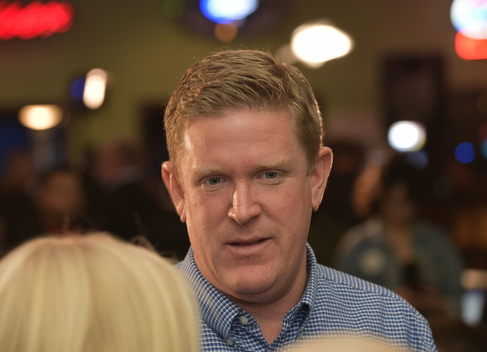 Brendan Kelly at election night watch party